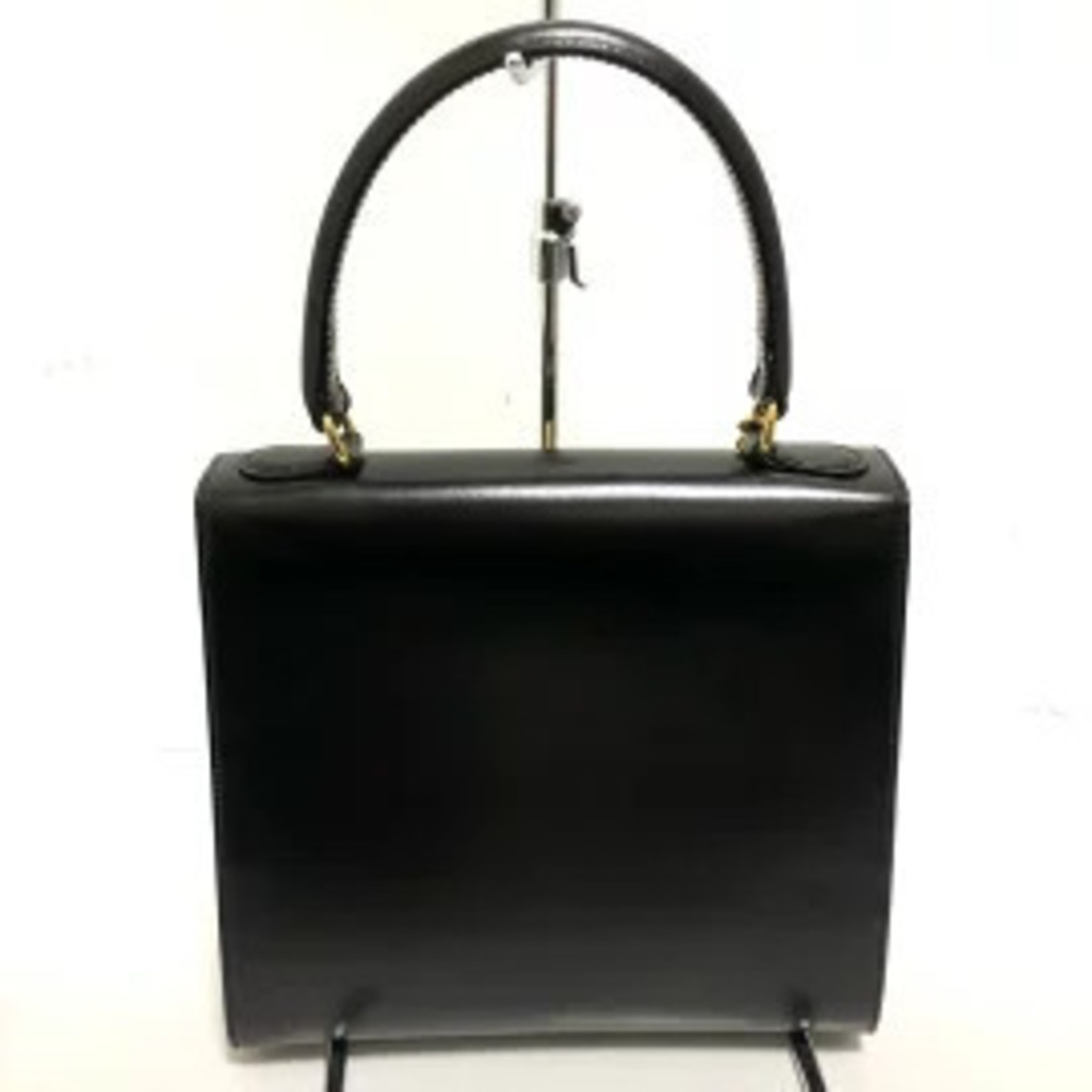 Celine Toggle Handbag Leather Black